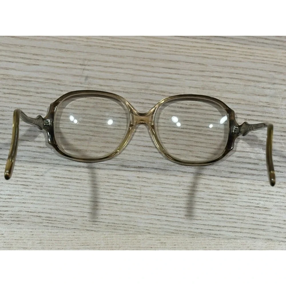 Vintage 50's Pathway Bronzetone Clear Gold Like Eyeglasses Frame Womens